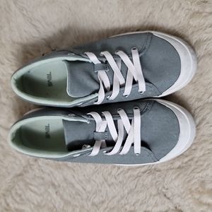 Teva Green Lace-Up Canvas Sneakers